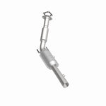 MagnaFlow 49990 oem grade direct-fit catalytic converter, rear three-quarter view of the turntable spin
