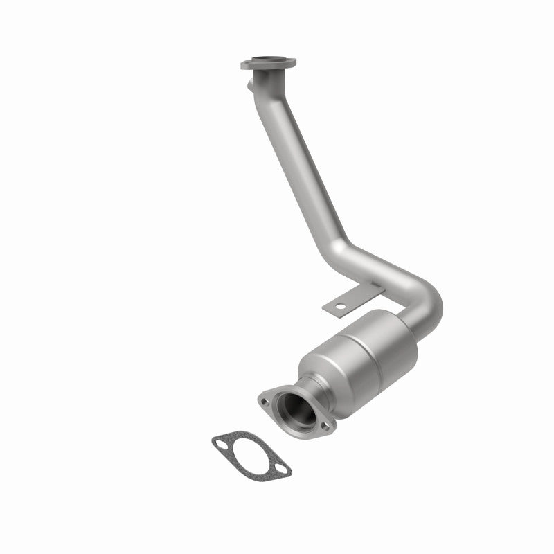 MagnaFlow 49511 oem grade direct-fit catalytic converter, rear view of the turntable spin