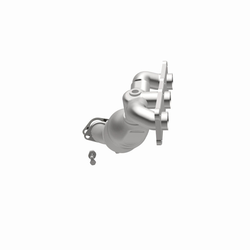 MagnaFlow 5531763 carb manifold converter, opposite side view of the turntable spin