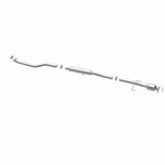 MagnaFlow 52043 oem grade direct-fit catalytic converter, opposite rear three-quarter view of the turntable spin