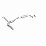 MagnaFlow 458010 carb direct-fit catalytic converter, front three-quarter view of the turntable spin