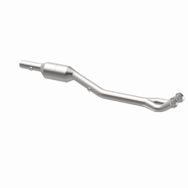 MagnaFlow 51112 oem grade direct-fit catalytic converter, opposite rear three-quarter view of the turntable spin