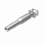 MagnaFlow 5461333 carb direct-fit catalytic converter, rear view of the turntable spin