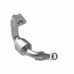 MagnaFlow 52438 oem grade direct-fit catalytic converter, front three-quarter view of the turntable spin