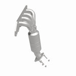 MagnaFlow 50510 hm grade manifold converter, side view of the turntable spin