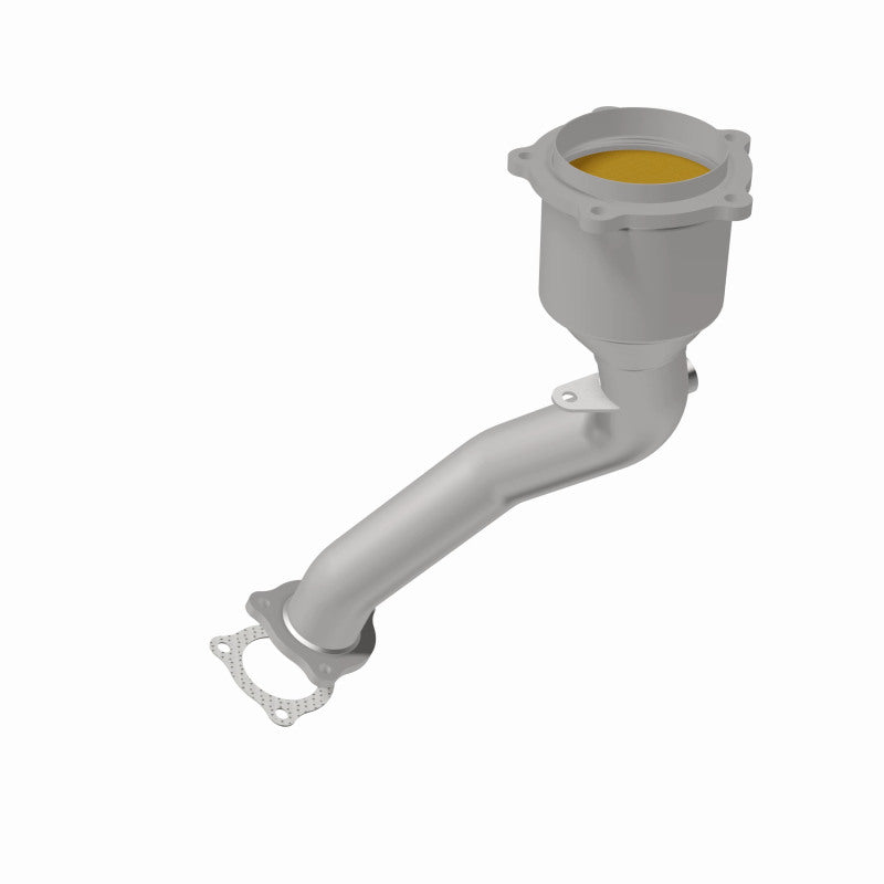 MagnaFlow 21-594 oem grade direct-fit catalytic converter, rear view of the turntable spin