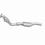 MagnaFlow 24500 hm grade direct-fit catalytic converter, side view of the turntable spin