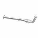 MagnaFlow 49641 oem grade direct-fit catalytic converter, opposite rear three-quarter view of the turntable spin