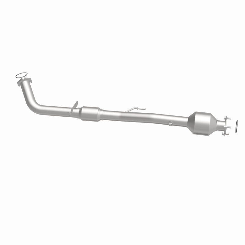 MagnaFlow 52023 oem grade direct-fit catalytic converter, side view of the turntable spin