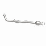MagnaFlow 52023 oem grade direct-fit catalytic converter, side view of the turntable spin