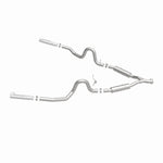 MagnaFlow 15717 street series cat-back exhaust, side view of the turntable spin