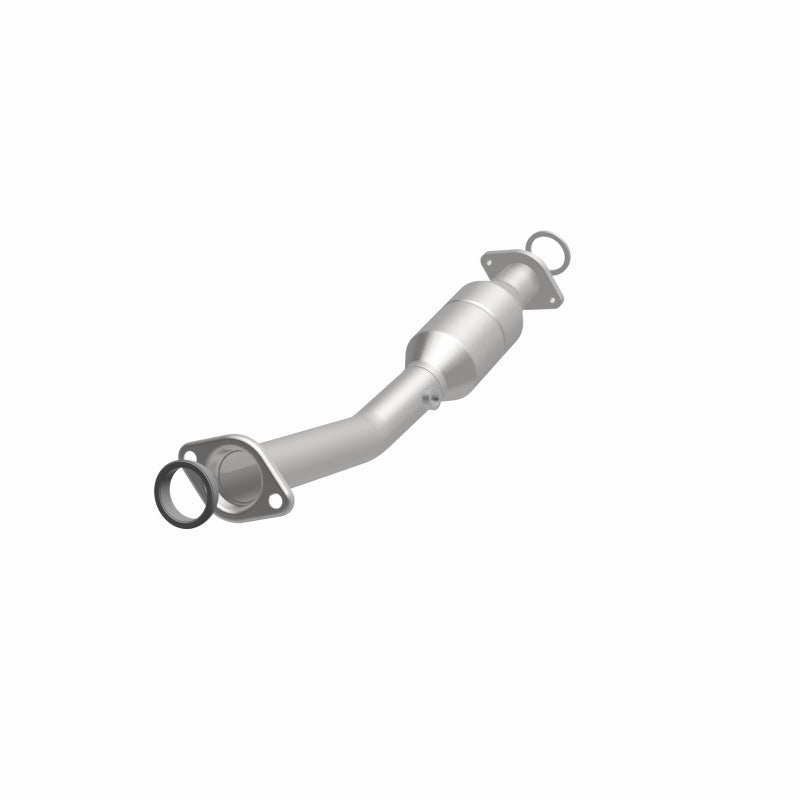 MagnaFlow 52437 oem grade direct-fit catalytic converter, opposite front three-quarter view of the turntable spin