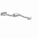 MagnaFlow 50793 hm grade manifold converter, front three-quarter view of the turntable spin