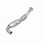 MagnaFlow 93121 hm grade direct-fit catalytic converter, rear view of the turntable spin