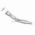 MagnaFlow 24046 hm grade direct-fit catalytic converter, side view of the turntable spin