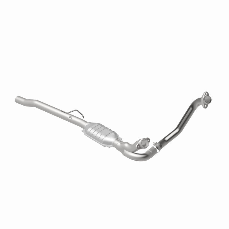 MagnaFlow 93614 hm grade direct-fit catalytic converter, rear view of the turntable spin