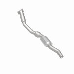 MagnaFlow 24893 hm grade direct-fit catalytic converter, rear three-quarter view of the turntable spin