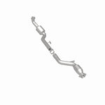 MagnaFlow 51696 oem grade direct-fit catalytic converter, rear three-quarter view of the turntable spin