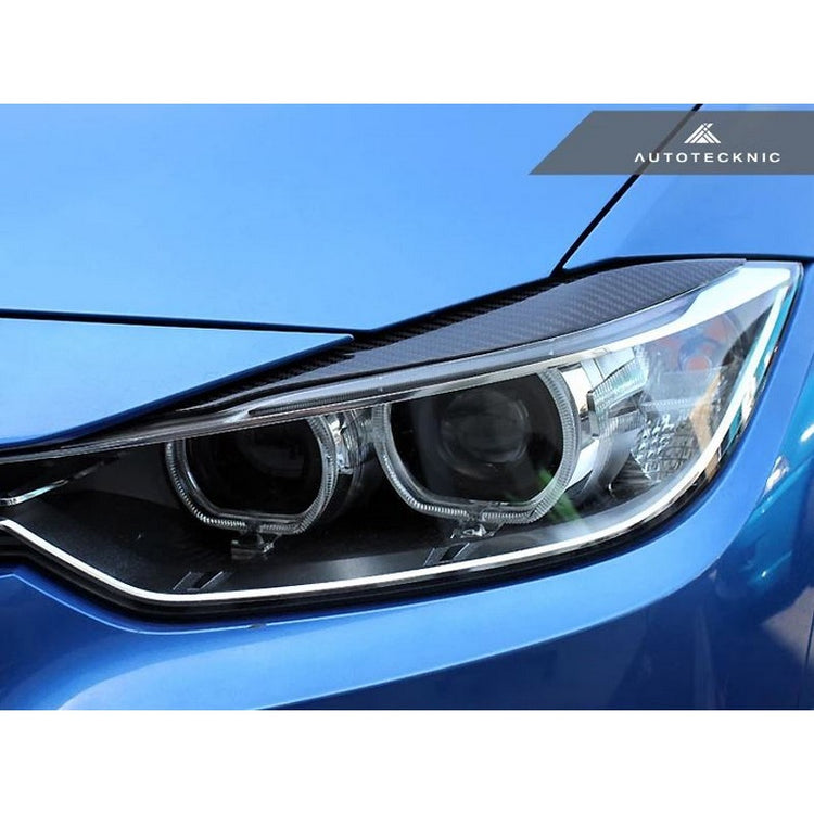 AutoTecknic Aero Carbon Fiber Headlight Covers For BMW F31 335d - AutoTalent