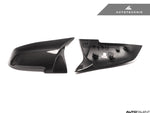 AutoTecknic Replacement Version II M-Inspired Dry Carbon Mirrors - BMW F3x 3/4-Series & M2 - autotalent
