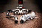 FI Exhaust Ultra High Flow DownPipe And Heat Protector For McLaren 720S 2017-2019