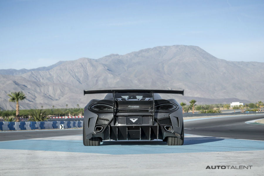 New Vorsteiner Aero Rear Bumper w/ Rear Diffuser Carbon Fiber PP 2x2 Glossy MCLAREN 570S 570-VX PROGRAM - autotalent