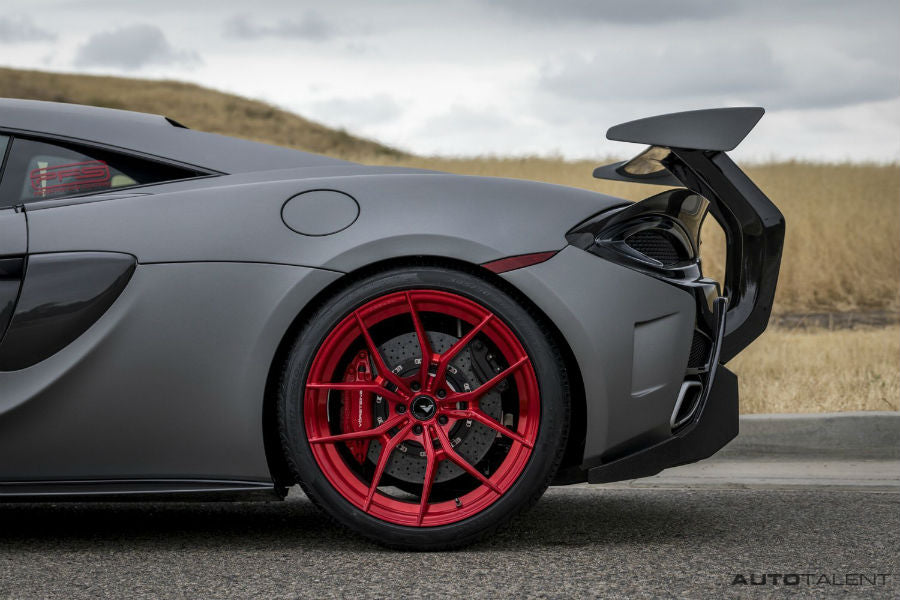 Vorsteiner Aero Wing Blade Carbon Fiber w/ Carbon Fiber Uprights, PP 2x2 Glossy MCLAREN 570S 570-VX PROGRAM - autotalent