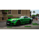 RennTech Aero Carbon Fiber Front Canards For Mercedes-Benz C190 AMG GT R - AutoTalent