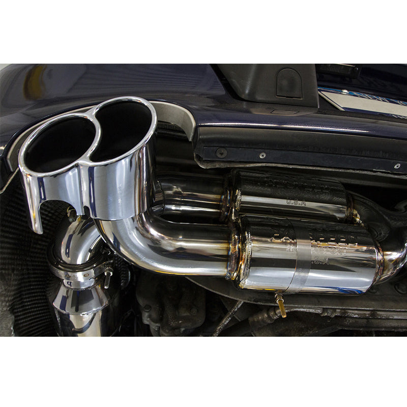 Fabspeed 70mm Supersport X- Pipe Exhaust System for Porsche 996 GT2 2001-2005