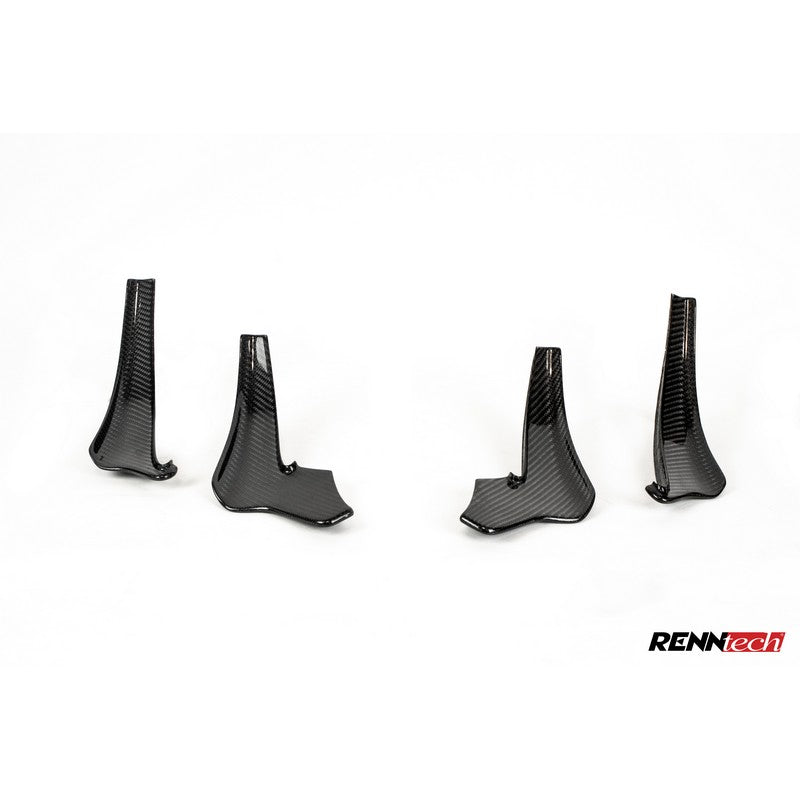 RennTech Aero Carbon Fiber Front Canards For Mercedes-Benz AMG GT R - AutoTalent