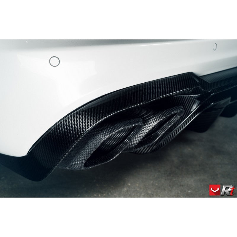 RennTech Carbon Rear Diffuser With CMC Tips For Mercedes-Benz S212 E 63 AMG Biturbo - AutoTalent