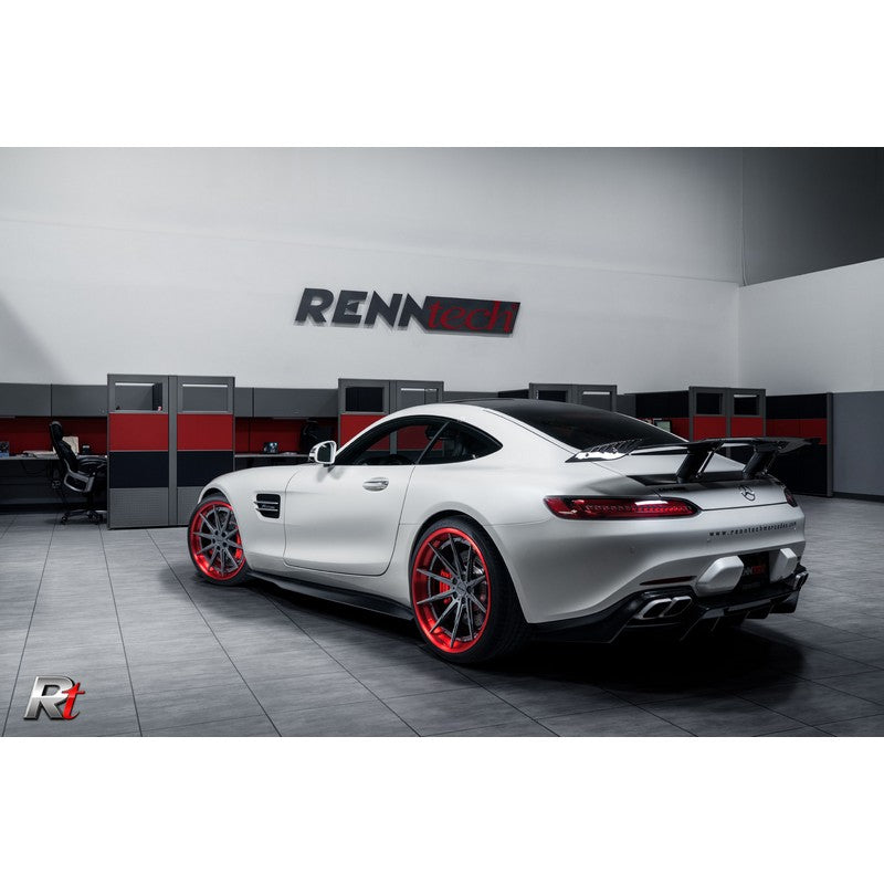 RennTech Aero Carbon Fiber Lip Spoiler For Mercedes-Benz C190 AMG GT - AutoTalent