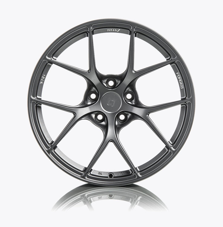 Titan 7 18 Inch T-S5 Satin Titanium Forged Wheels | BMW E46/E9X M3