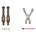 Fabspeed Secondary Cat Bypass X-Pipe for Aston Martin V12 Vantage 2009-2018